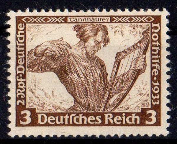 Michel Nr. 499 A, Deutsche Nothilfe 3 + 2 Pf. postfrisch, geprüft BPP.